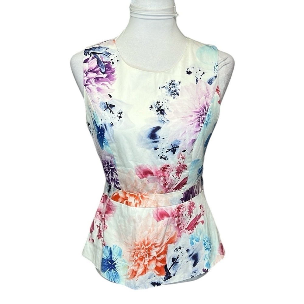 Portmans Floral Peplum Blouse
